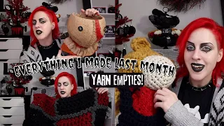 Everything I Made This Month ~ February 2023 Yarn Empties