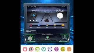 Выдвижная 1 Din GPS 7-дюймовая радиокамера заднего вида Android Зеркальная связь Bluetooth Сенсорный