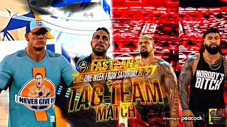 WWE 2K23 Fastlane 2023 Highlights: John Cena & LA Knight vs Jimmy Uso & Solo Sikoa