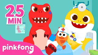 🦴 CRACK! My Bone is Broken + More | Baby Shark's Hospital Play Compilation | Pinkfong Story for Kids