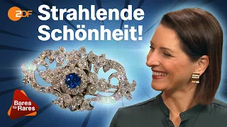 Filigranes Funkelstück: Brosche mit Diamanten bringt Wendela zum Strahlen | Bares für Rares