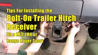 Install the Bolt-On Trailer Hitch Receiver for Land Rovers