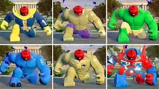 All Big Fig Character perform Spider-Man CW transform animation in LEGO Marvel's Avengers