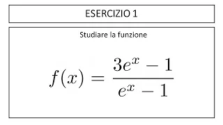 Studio di funzione esponenziale - Esercizio #1