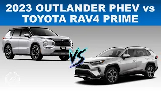 2023 MITSUBISHI OUTLANDER PHEV vs TOYOTA RAV4 PRIME PHEV // ENGINEER'S REVIEW // WHICH IS BETTER?