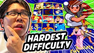 PLAYING MSH VS STREET FIGHTER ARCADE MODE ON THE HARDEST DIFFICULTY!