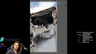ceh9 смотрит видео от подписчика из Рубежного | Сеня смотрит, как русские разрушили украинский город