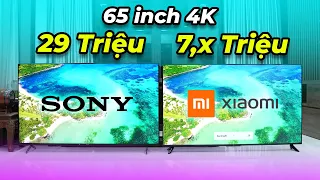 So sánh Tivi 65 inch 4K Xiaomi 8 Triệu Vs Tivi Sony 29 Triệu và cái kết:)) Xiaomi EA65 2022 có NGON?