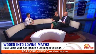 Eddie Woo talks mathematics on Sunrise
