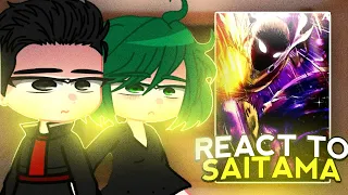 S-Class Hero's React to Caped Baldy/Saitama | One Punch Man | 🇺🇲/🇧🇷 | Part 2 | Gacha React