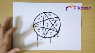 How to Draw a Pentagram step by step