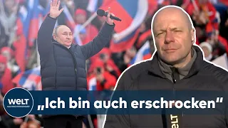 STADION-REDE: Wie Präsident Putin seinen "Make Russia Great Again"-Moment zelebriert | WELT Thema