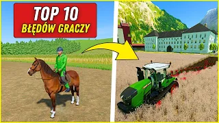 TOP 10 BŁĘDÓW GRACZY w FS22 🌾 na wesoło 🤣