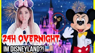 BLEIBE niemals 24 Stunden OVERNIGHT in DISNEYLAND CALIFORNIA USA (CHALLENGE geht wirklich SCHIEF!?)