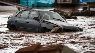 'Everything is destroyed’: Greece flash floods leave at least 15 dead
