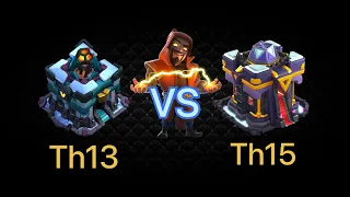 Th13 vs Th15 Funny Attack | Th13 vs Th15 Attack strategy 2022 Clash of Clans Coc #Th13vsTh15 #coc