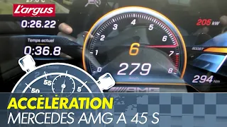 0-279 : Mercedes-AMG A 45 S acceleration top speed