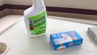 Removing mold from vinyl boat seats.