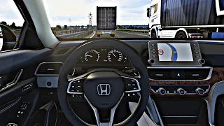 Honda Accord 2021 - Euro Truck Simulator 2 (Steering Wheel Gameplay)