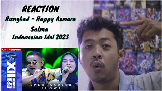 REACTION Salma - Rungkad (Happy Asmara) | Spektakuler Show 4 | Indonesian Idol 2023 | INI KEREN