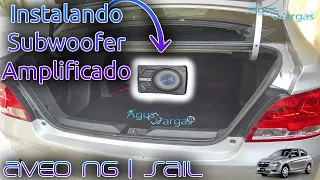 INSTALANDO SUBWOOFER AMPLIFICADO EN CHEVROLET AVEO NG/SAIL | Agus Vargas