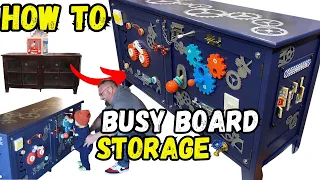 DIY HOW TO BUSY BOARD STORAGE