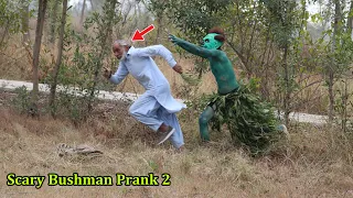 Still watch End Scary Bushman Prank 2 | funniest reaction bushman new fainted video 2023😂😁