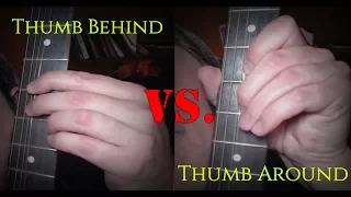How to bend strings on the guitar - where to place your thumb