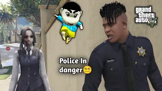 GTA 5: Franklin Destroy By School ghost😵‍💫Shinchan Try To step Back😭Butt💔💔PS Gamester