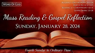 Today's Catholic Mass Readings and Gospel Reflection - Sunday, January 28, 2024