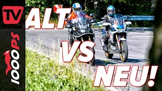 6 Jahre Entwicklung umsonst? Vergleich Africa Twin 1000 DCT 2016 vs. 1100 Adventure Sports DCT 2022