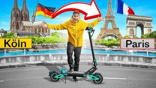 Ich fahre einen E-SCOOTER von KÖLN nach PARIS! - Selbstexperiment