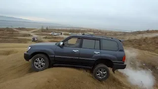 Lexus LX 470 vs Nissan Pathfinder vs Land Rover Disсovery. Кто кого на диагоналках?))