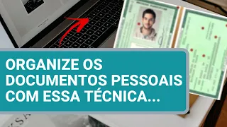 ORGANIZE OS DOCUMENTOS PESSOAIS E ENCONTRE EM SEGUNDOS | MAURICIO AIZAWA