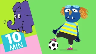 Hallo Elefant - Kinder beim Fußballtraining & Spot Elefant als Torhüter | Der Elefant | WDR