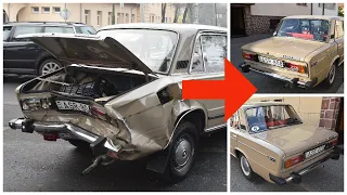 35-year-old Lada is restored to its original beauty after accident in Szombathely