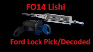 (483) FO14 Ford Pin Tumbler Lishi Picking & Decoding Ford Ranger Lock