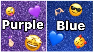 Purple 💜 Vs Blue 💙 | Choose your favourite| nails 💅/ dress 👗/ heels 👠 / phone 📱 etc.