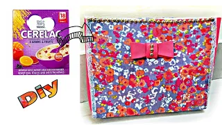 Diy makeup pouch from cerelac box | Cerelac box craft | Recycle cereal box