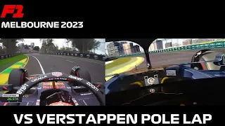F1 2023 - vs Max Verstappen Pole Lap - Albert Park, Melbourne - Assetto Corsa - Formula Alpha