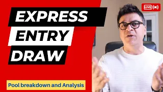 Express Entry Draw and Pool Analysis | #EEDraw Latest Express Entry Draw