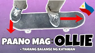 Paano Mag: Ollie, + tamang balanse para umangat ang board (HOW TO: OLLIE) PHILIPPINES
