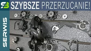 Dokładny serwis tylnej przerzutki Shimano XT RD-M8000. Sprzęgło, kółeczka, piwoty.