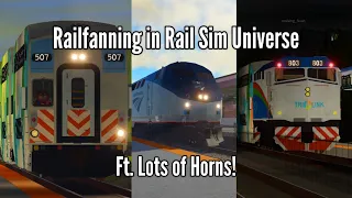 Railfanning Tri-Link And Amtravel in Rail Sim Universe! | Roblox