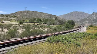 Unusual BNSF Manifest Specialty Rail Cars! Santa Fe Warbonnet 631! Going To Kaiser Yard!