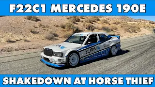 F22C1 Powered Mercedes 190E Shakedown at Horse Thief Mile Willow Springs