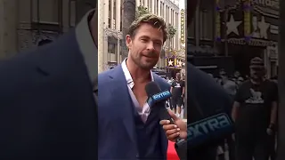 #ChrisHemsworth says he’s “3rd or 4th”-best Chris after getting Walk of Fame star! ☺️⭐️ #shorts