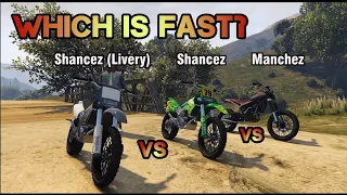 GTA V ONLINE : Sanches VS Sahnches (Livery) VS Manchez Trail Moto in GTA V