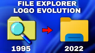 Windows File Explorer Logo History (1995-2022) | Windows Icon Evolution : File Explorer | Factonian