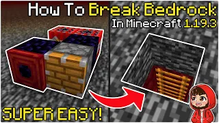 How To BREAK BEDROCK In Minecraft 1.19.3!